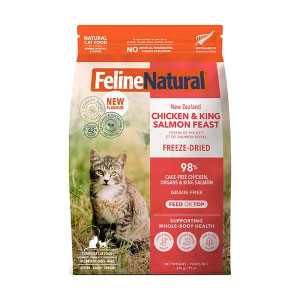 FELINE NATURAL フリーズドライチキン&キングサーモン・フィースト