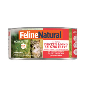 FELINE NATURAL プレミアム缶 チキン&キングサーモン・フィースト
